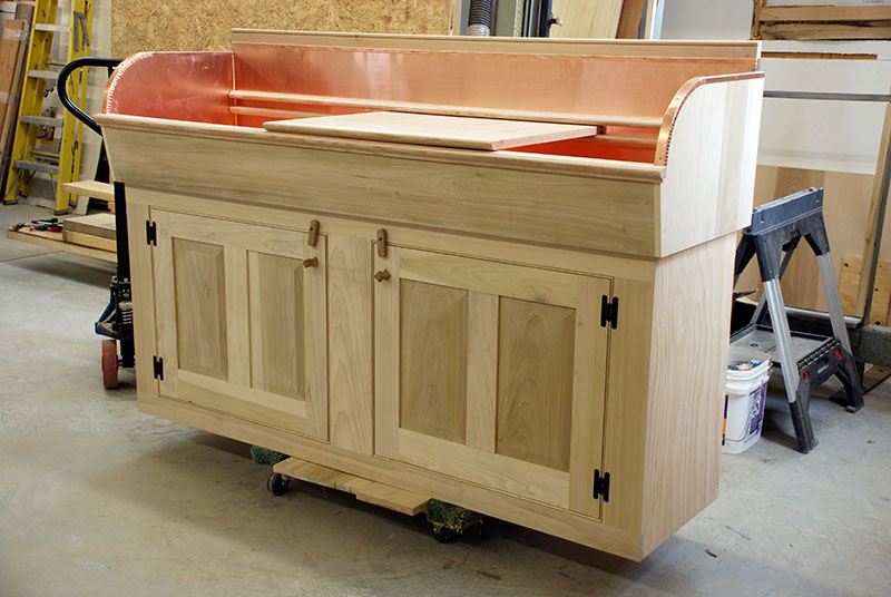 Circa 1790s Copper-Lined Sink Reproduction